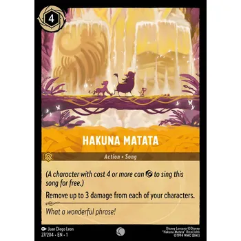 Sběratelská karetní hra Hakuna Matata 027/204 - The First Chapter Typ karty: Standard