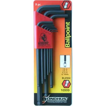 Klíč BONDHUS proGuard - 9-ti dílná sada imbusových klíčů s kuličkou BLX 9