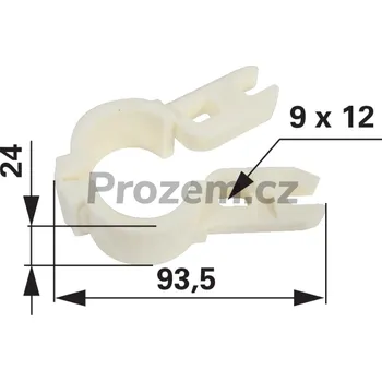 Ložisko trubky přihaněče pro John Deere, 93,5 mm, Z55823
