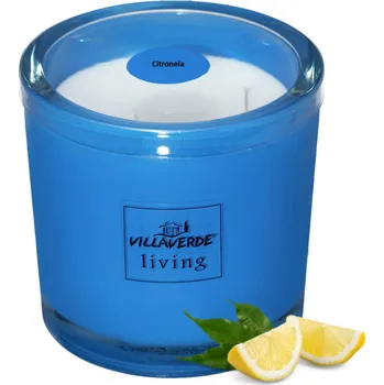 Svíčka VillaVerde 3 knoty - Citron, 1,6 kg