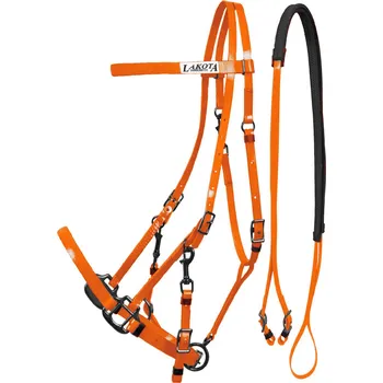 Věšák na sedlo a uzdečku Lakota Uzdečka/ohlávka Biothane Lakota, COB/FULL, orange