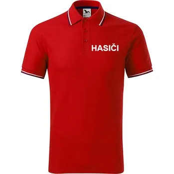 Pánské tričko Pánské Polo Hasiči special Barva: Červená, Velikost: M