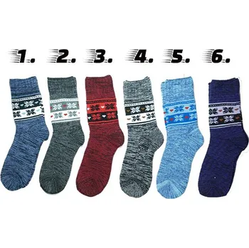 Dámské ponožky DÁMSKÉ THERMO PONOŽKY (zdravotní) s bambusem AMZF PB875 (Dámské bambusové teplé ponožky)