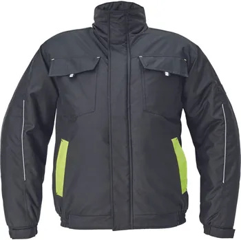 Cerva Max Vivi Pánská zimní bunda 03320017 černá/žlutá XL