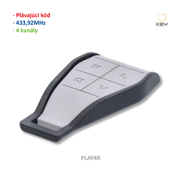 4-kanálový vysílač, plovoucí kód