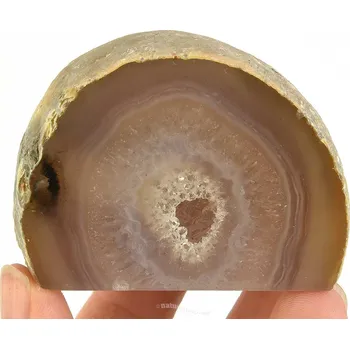 Přírodní kámen Geoda z achátu s dutinkou z Brazílie 128g
