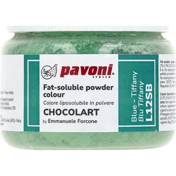 Potravinářské barvivo PAVONI Barva na čokoládu - modrá (tiffany blue) 40 g