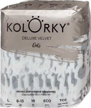 Plena Kolorky Deluxe Velvet Dots L 8-13 kg 19 ks