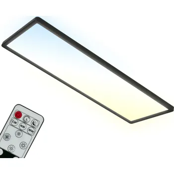 BRILONER Ultraploché CCT svítidlo LED panel, 29,3 cm, LED, 23 W, 3000 lm, černá BRILO 7403-015
