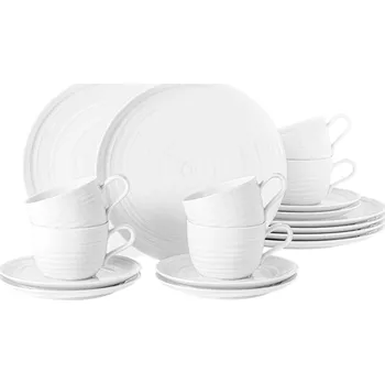 jídelní souprava Kávová sada 18 kusů TERRA, bílá, Seltmann Weiden