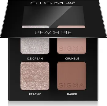 Paletka dekorativní kosmetiky Sigma Beauty Quad paletka očních stínů odstín Peach Pie 4 g