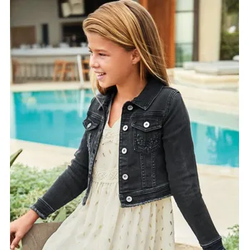 Dívčí bunda Dívčí riflová bunda Mayoral 3440 černá Rozměr: 104