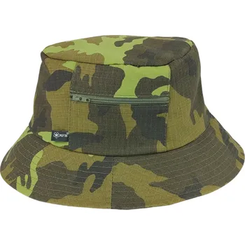 Klobouk MFH Klobouk Fisher rybářský s kapsou zelený potisk vz.95 R/S AČR MFH® Adventure 10653J Velikost: 61/XL