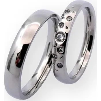 Prsten NSS3018-ZR Snubní ocelový prsten šíře 3 mm (62)