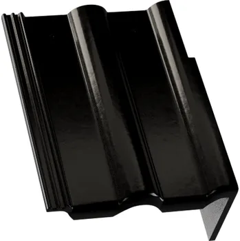 betonová krytina KM BETA Beta Prima okrajová pravá černá 1 ks