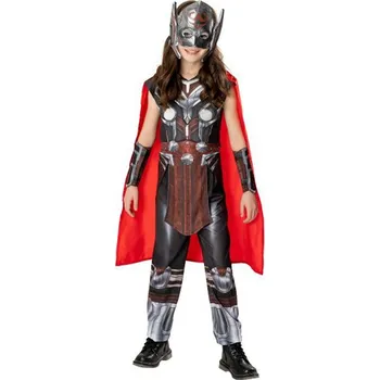 Karnevalový kostým Rubies UK - Deluxe kostým Thor pro dívky - Thor: Láska jako hrom - 9-10 years