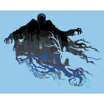 ZUTY Malování podle čísel - MOZKOMOR A PATRON JELEN (HARRY POTTER) Rozměr: 40x50 cm, Rámování: bez rámu a bez vypnutí plátna