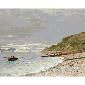 ZUTY Malování podle čísel - LA POINTE DE LA HÈVE, SAINTE-ADRESSE (CLAUDE MONET) Rozměr: 40x50 cm, Rámování: bez rámu a bez vypnutí plátna
