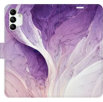 Pouzdro na mobilní telefon Flipové pouzdro iSaprio - Purple Paint - Samsung Galaxy A04s