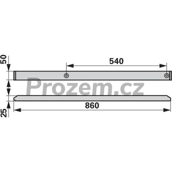 Vodící lišta řetězu pro John Deere, Z30245