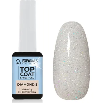 Lak na nehty UV/LED gel Top coat effect - Diamond 3 - 5 ml
