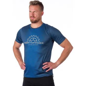 Northfinder Pánské cyklistické tričko prodyšné JAXXON, modrá, M