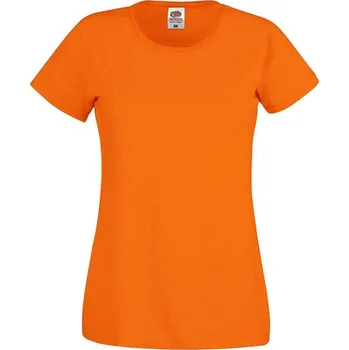Orange Women's T-shirt Lady fit Original Fruit of the Loom Fruit of the Loom oranžová 2462588