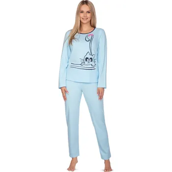 Dámské pyžamo Regina dámské pyžamo 639 - modrá, L (Dámské pyžamo dlouhé)