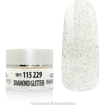 Umělé nehty UV/LED gel barevný - Diamond glitter 5g