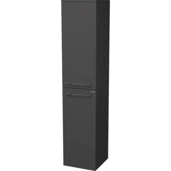 Koupelnový nábytek Koupelnová skříňka vysoká Intedoor SANTE antracit matný 35 x 161,8 x 35 cm SA SV 35 2D L K A3396