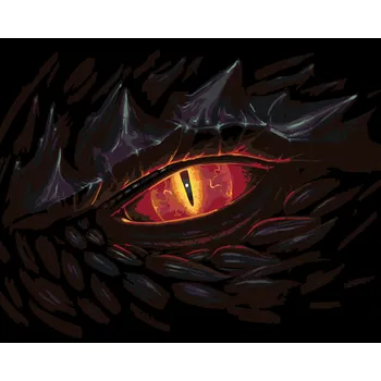 ZUTY Malování podle čísel - OKO DRAKA Rozměr: 80x100 cm, Rámování: bez rámu a bez vypnutí plátna