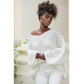 Dámský svetr Glara Oversized dámský pletený svetr 726346