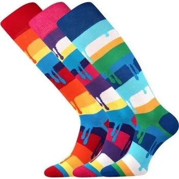 Dámské ponožky JANINA dámské barevné podkolenky - MIX 22 (Boma Podkolenky JANINA 22)