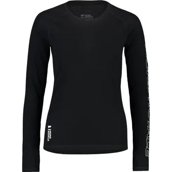 Triko merino Mons Royale Bella Tech LS WMNS Black Černá M