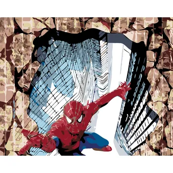 ZUTY Malování podle čísel - SPIDERMAN 3D Rozměr: 40x50 cm, Rámování: bez rámu a bez vypnutí plátna