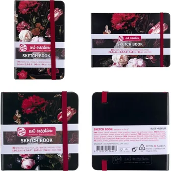 Umělecký papír Art Creation skicák Flowers / Květiny, 15x21cm