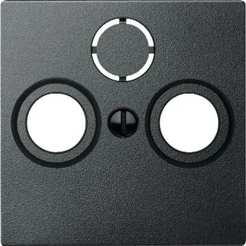 vypínač a zásuvka Kryt anténní zásuvky, 2-3 otvory Merten, Antracit MTN297514