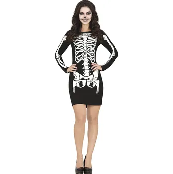Karnevalový kostým Guirca Dámský kostým - Kostra (šaty) Velikost - dospělý: S