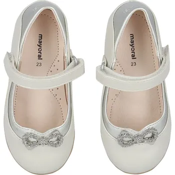 Dětská sportovní obuv Dívčí polobotka Mayoral - balerína 41440 bílé Rozměr: 23