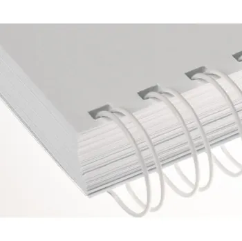 Kancelářská technika Vázací hřbet RENZ kovový (2/1") A4 průměr 8mm bílý 100ks LAMRM23DR08BL