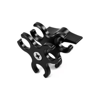 Dron Three-Ball Butterfly Clip Adapter (Black)