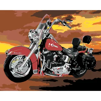 ZUTY Malování podle čísel - PŘIPRAVENA K JÍZDĚ Rozměr: 40x50 cm, Rámování: bez rámu a bez vypnutí plátna