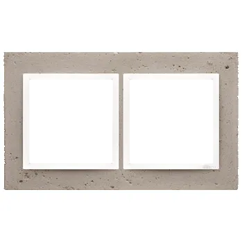 Elektrická zásuvka SIMON 54 Nature DRN2/91 Rámeček 2 -násobný SIMON 54 Nature, IP20/IP44 (* IP44 - lze použit těsnění D