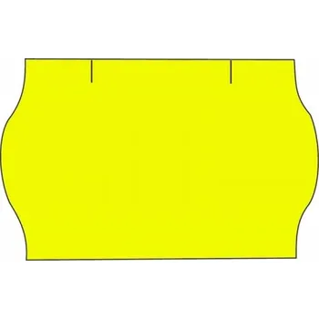Samolepící etiketa Cenové etikety na kotoučku 25x16 mm CONTACT zaoblené - signální žluté, 36ks