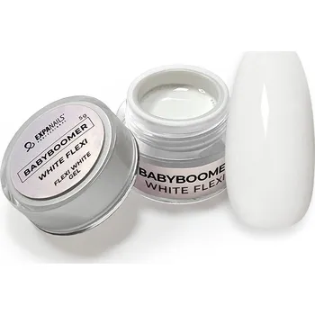 Umělé nehty UV/LED gel French Babyboomer - White flexi 15 g