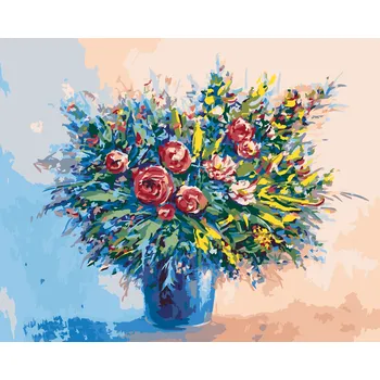 ZUTY Malování podle čísel - OBROVSKÁ KYTICE JARNÍCH KVĚTIN Rozměr: 40x50 cm, Rámování: bez rámu a bez vypnutí plátna