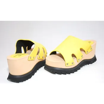 Dámské pantofle Dámské letní nazouváky pantofle Barbara barva žlutá Velikost: 38