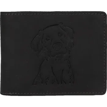 Peněženka Lagen pánská peněženka kožená 66-6535 PES-DOG ČERNÁ-BLK + doprava zdarma
