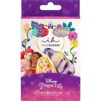 Módní doplněk Invisibobble KIDS SET Disney The Princesses 7pc, gumičky do vlasů Princezny