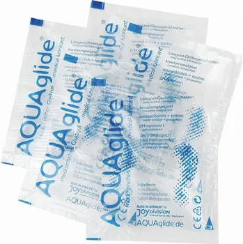 Lubrikační gel Vysoce hodnotný lubrikační GEL AQUA GLIDE 1x sáček 3ml (Jde o vynikající výrobek, který zvlhčuje povrchu, na který byl aplikován, a působí jako klouzavý gel. Jeho používáním zcela omezíte vznik odřenin penisu, v okolí análního otvoru a poševního vchodu. J